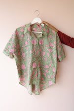 Dusk Bloom – Cocoon Edit | Handblock Printed Cotton Nursing Shirt for MomsALL US WOMENmaternity and feeding