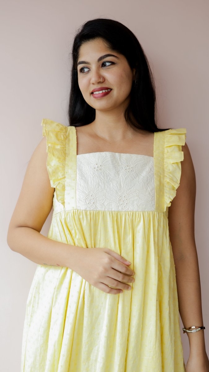Flurry |Cambric Cotton Feeding Dress – ALL US WOMEN