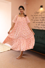 Mellow Drift – Cocoon Edit | Relaxed Fit Cotton Maternity & Nursing DressALL US WOMENmaternity and feeding