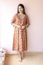 Ruhani Cotton Maternity & Feeding Dress|Noor|All Us WomenALL US WOMENmaternity and feeding