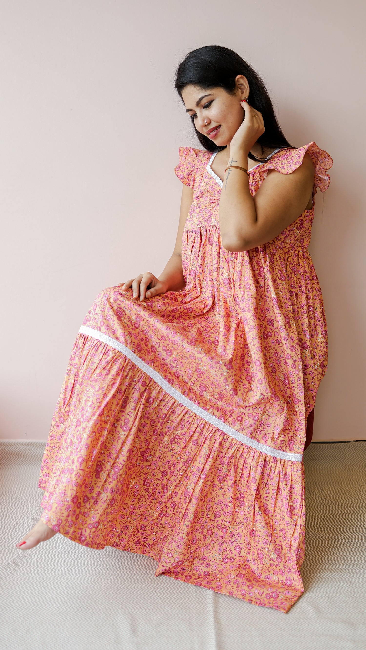 Haze |Cotton Feeding Dress
