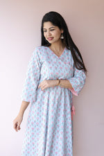 Aaliyah Handblock Printed Cotton Maternity Dress with Feeding Zips | Noor collectionALL US WOMENmaternity and feeding