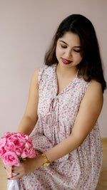 Acorn — Cotton Floral Twin-Zip maternity DressALL US WOMENmaternity and feeding