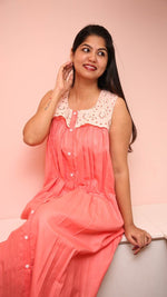 Apricot Haze|Hospital gown|Fruitful journey|All us womenALL US WOMENmaternity and feeding