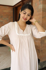 Ariana Cotton Hospital Feeding Dress for Maternity & Postpartum |EEEALL US WOMENmaternity and feeding