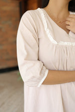 Ariana Cotton Hospital Feeding Dress for Maternity & Postpartum |EEEALL US WOMENmaternity and feeding