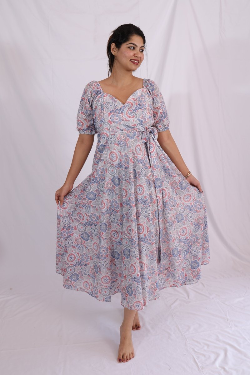 Around Town Midi Dress – Passeo Collection | Hakoba Cotton Feeding - Friendly Outfit for MomsALL US WOMENmaternity and feeding
