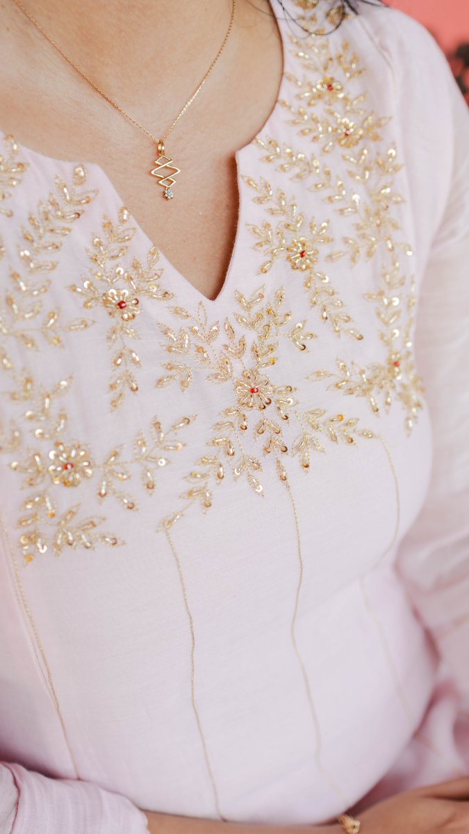 Aubade | Blush Zardozi Kurta | ÉLAN PremièreALL US WOMENmaternity and feeding