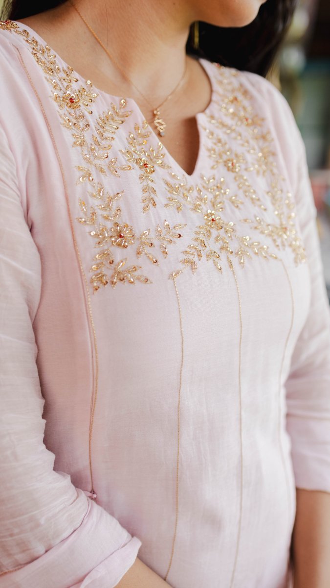 Aubade | Blush Zardozi Kurta | ÉLAN PremièreALL US WOMENmaternity and feeding