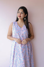 Ayana Handblock Cotton Feeding - Friendly Maternity Dress | NoorALL US WOMENmaternity and feeding