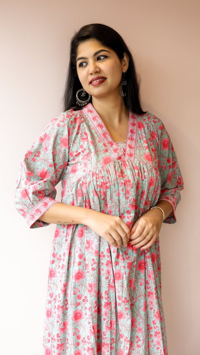Bhairavi |Soft CottonMaternity & Feeding DressALL US WOMENmaternity and feeding