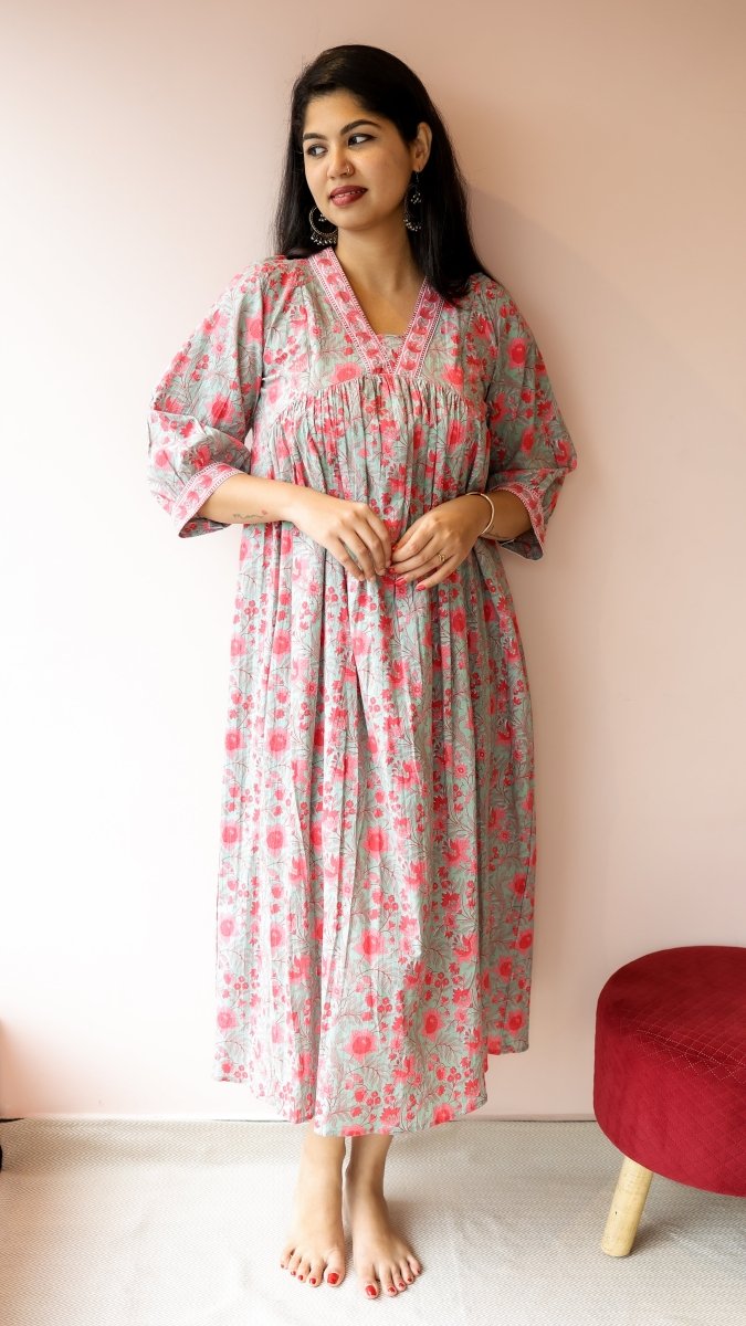Bhairavi |Soft CottonMaternity & Feeding DressALL US WOMENmaternity and feeding