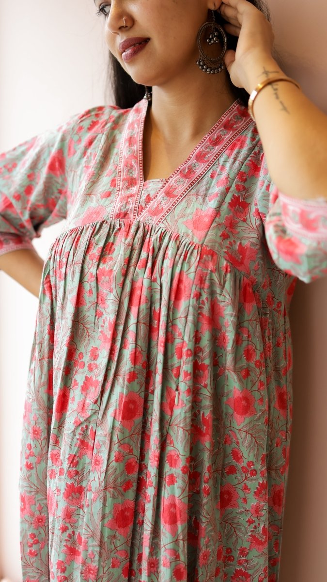 Bhairavi |Soft CottonMaternity & Feeding DressALL US WOMENmaternity and feeding