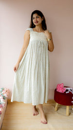 Birch|Cotton Eyelet Nursing Midi DressALL US WOMENmaternity and feeding