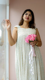 Birch|Cotton Eyelet Nursing Midi DressALL US WOMENmaternity and feeding