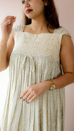 Birch|Cotton Eyelet Nursing Midi DressALL US WOMENmaternity and feeding