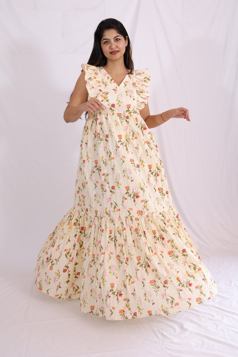 Bloom Path – Passeo Collection | Comfortable Maternity Maxi Day DressALL US WOMENmaternity and feeding