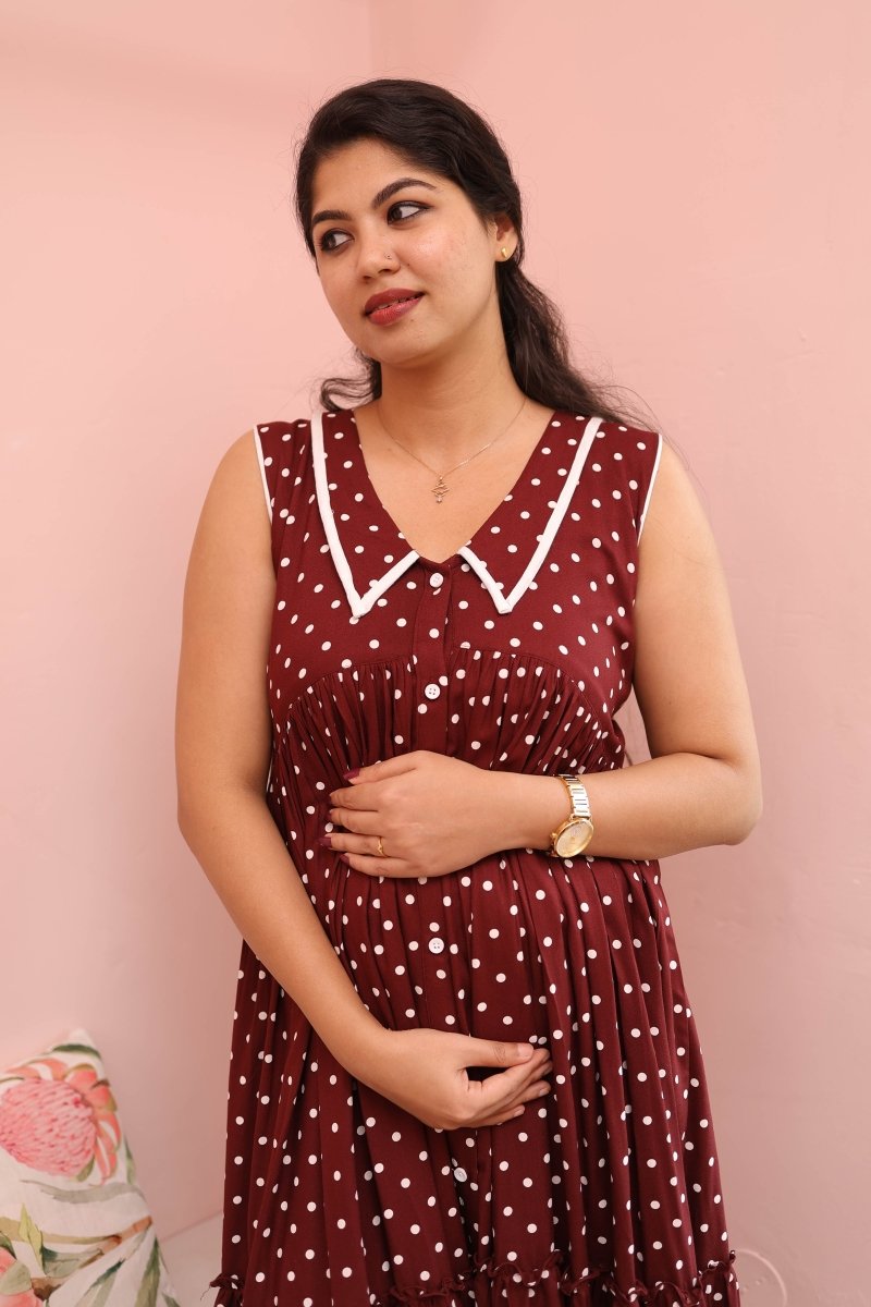 Button - Down Maternity & Nursing Dress – Afterglow EditALL US WOMENmaternity and feeding