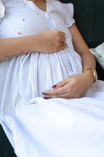 Button - Down Maternity Nursing Dress – GroundedALL US WOMENmaternity and feeding