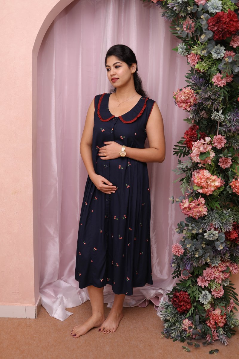 Button - Down Maternity & Nursing Dress – Homecoming EditALL US WOMENmaternity and feeding