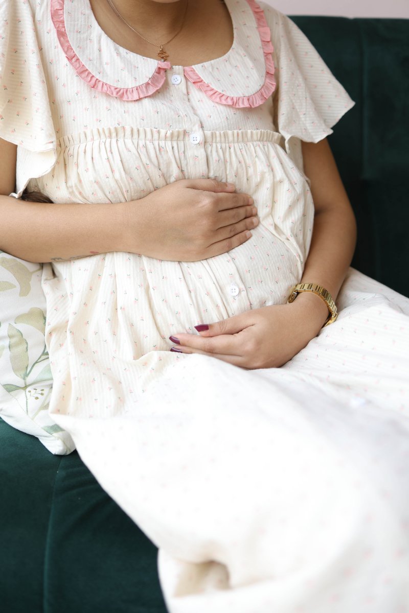 Button - Down Postpartum Nursing Dress – QuietudeALL US WOMENmaternity and feeding