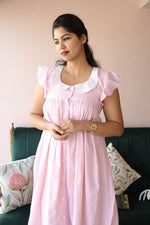 Button - Down Postpartum Nursing Dress – ReposeALL US WOMENmaternity and feeding