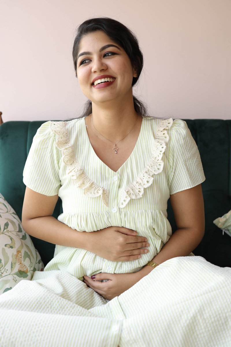 Button - Down Postpartum Nursing Dress – ReverieALL US WOMENmaternity and feeding