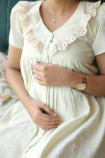 Button - Down Postpartum Nursing Dress – ReverieALL US WOMENmaternity and feeding