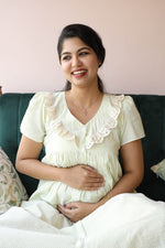 Button - Down Postpartum Nursing Dress – ReverieALL US WOMENmaternity and feeding