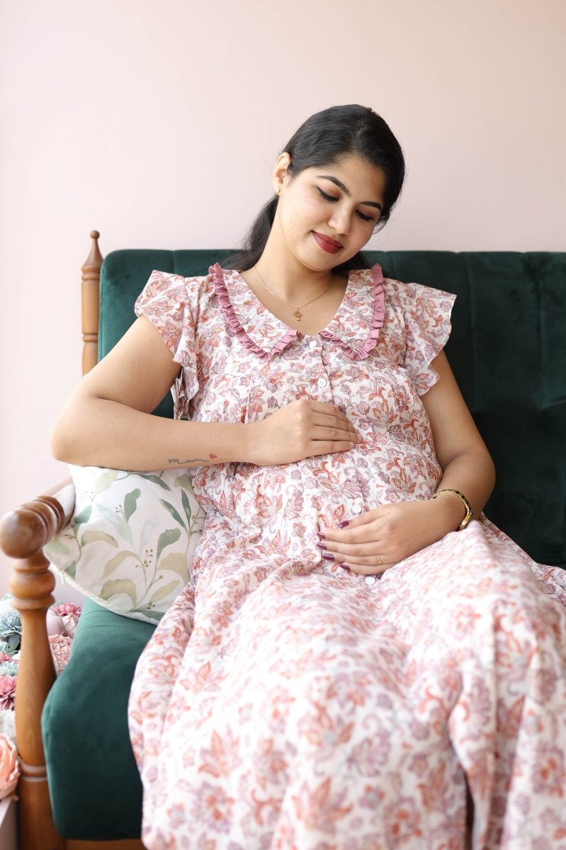 Button - Down Postpartum Nursing Dress – StillnessALL US WOMENmaternity and feeding