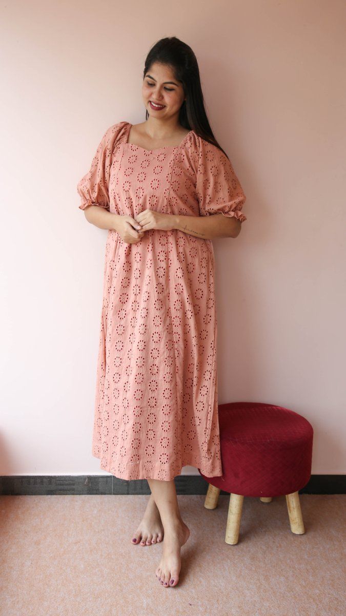 Chikoo charm|MaternityDress|Fruitful journey|All us womenALL US WOMEN