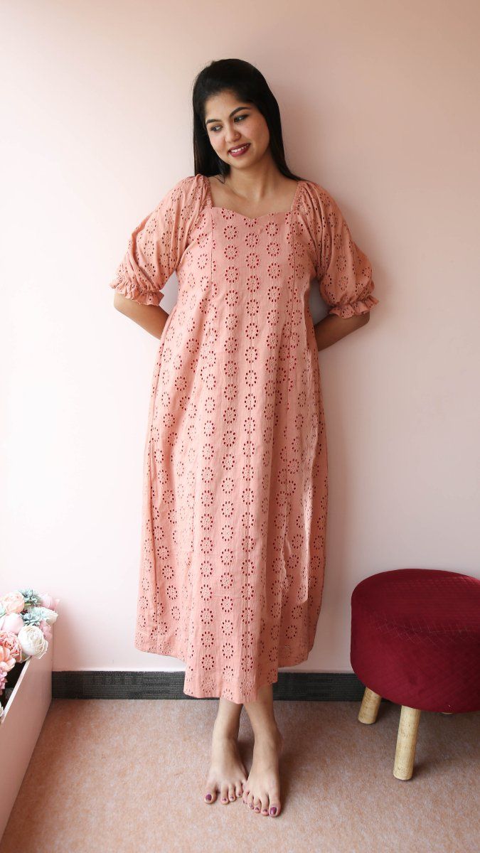 Chikoo charm|MaternityDress|Fruitful journey|All us womenALL US WOMEN