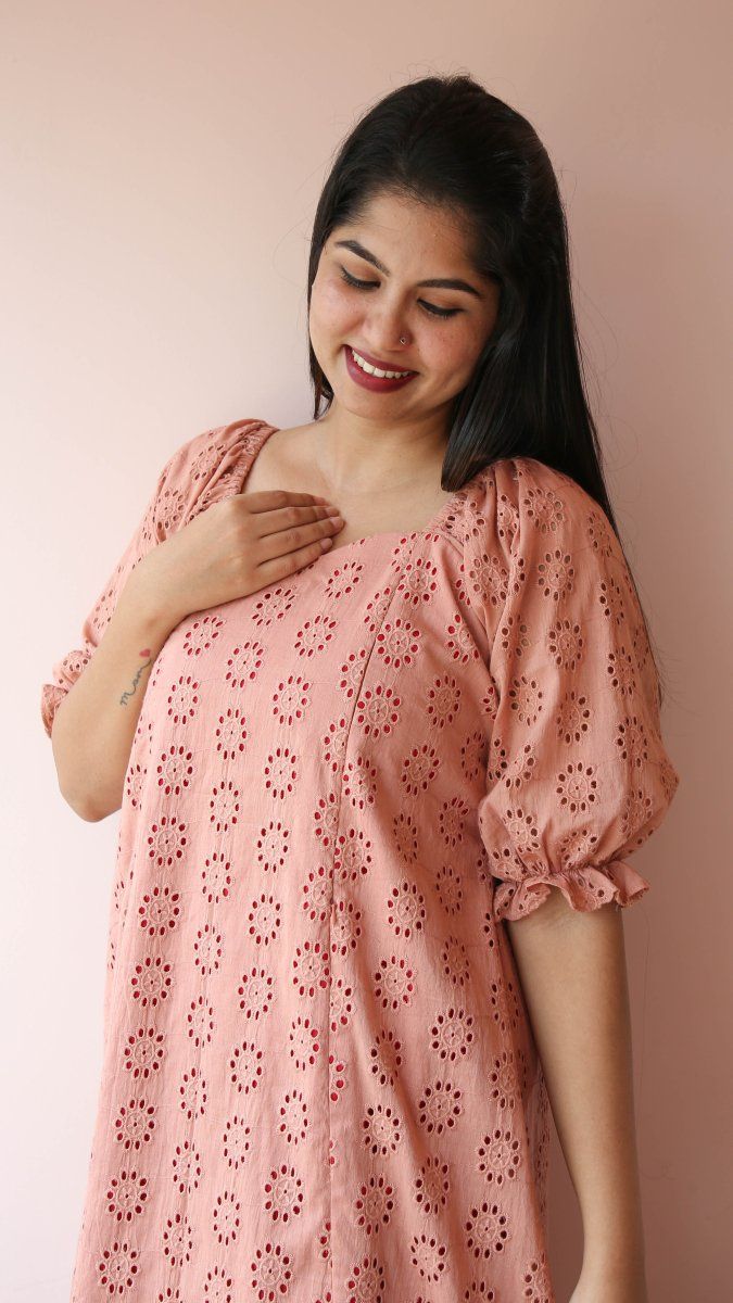 Chikoo charm|MaternityDress|Fruitful journey|All us womenALL US WOMEN