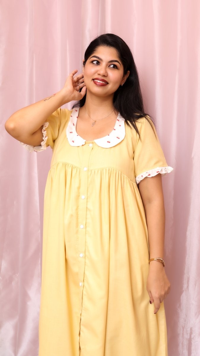 Cinder | Button-Down Maternity & Nursing DressALL US WOMENmaternity and feeding