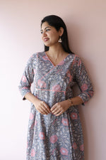 Diya Handblock Cotton Feeding - Friendly Maternity Dress | Noor collectionALL US WOMENmaternity and feeding