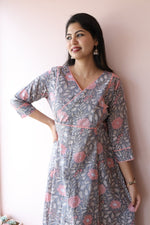 Diya Handblock Cotton Feeding - Friendly Maternity Dress | Noor collectionALL US WOMENmaternity and feeding
