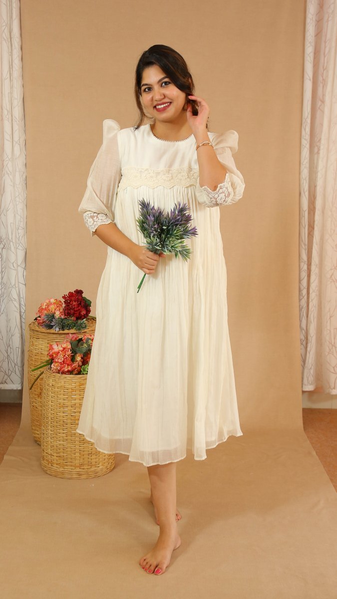 Dress|Maternity|Feeding|Occasionwear|white|SereneALL US WOMENmaternity and feeding