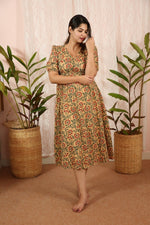 Dress|Maternity|Feeding|Shubhadha|Biege|HomewearALL US WOMENmaternity and feeding