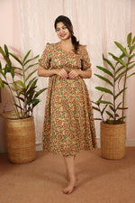 Dress|Maternity|Feeding|Shubhadha|Biege|HomewearALL US WOMENmaternity and feeding