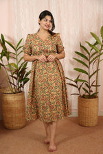 Dress|Maternity|Feeding|Shubhadha|Biege|HomewearALL US WOMENmaternity and feeding