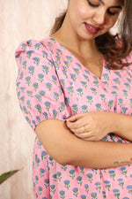 Dress|Maternity|Feeding|Shubhadha|pink|HomewearALL US WOMENmaternity and feeding