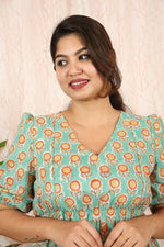 Dress|Maternity|Feeding|Shubhadha|seagreen|HomewearALL US WOMENmaternity and feeding