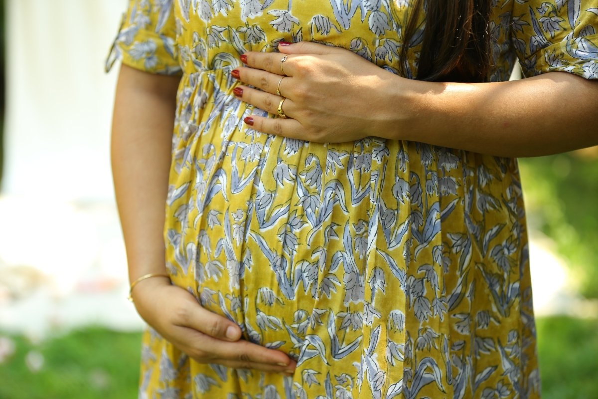 Dress|Maternity|Feeding|Summer|mustard