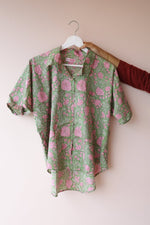 Dusk Bloom – Cocoon Edit | Handblock Printed Cotton Nursing Shirt for MomsALL US WOMENmaternity and feeding