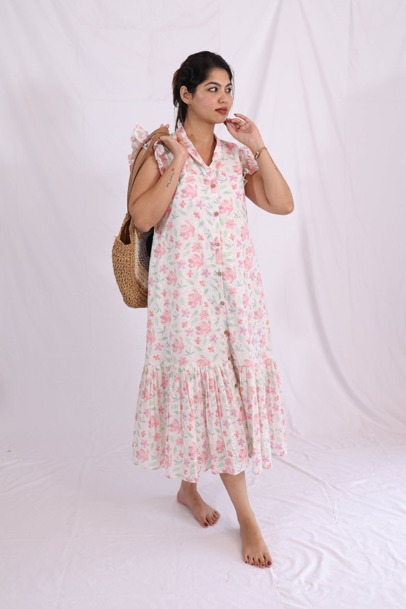 Ease & Grace Midi Dress – Passeo Collection | Stylish Nursing - Friendly Hakoba OutfitALL US WOMENmaternity and feeding