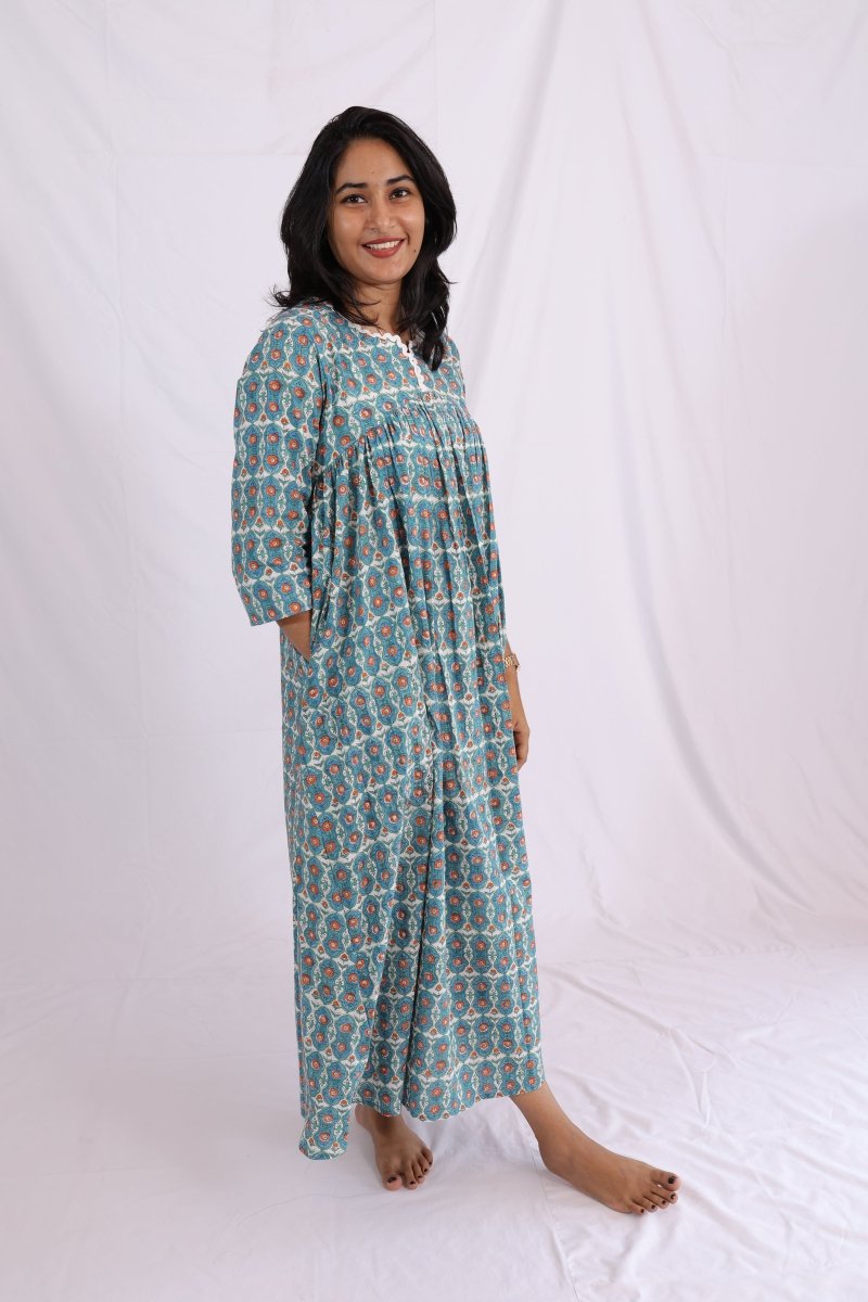 Everyday Glow Kurthi – Handblock Print Maternity & Nursing Kurthi | Passeo CollectionALL US WOMENmaternity and feeding
