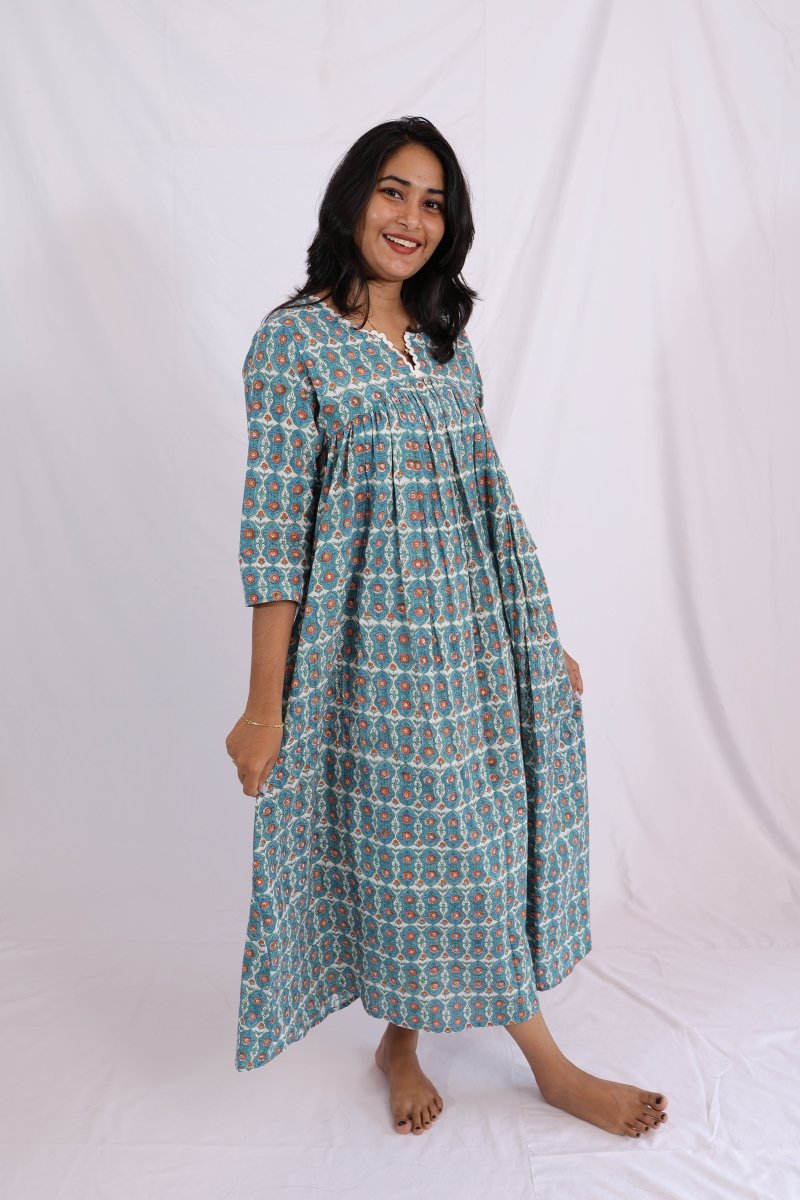 Everyday Glow Kurthi – Handblock Print Maternity & Nursing Kurthi | Passeo CollectionALL US WOMENmaternity and feeding