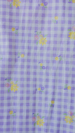 Fallow – Puff Sleeve Button-Down Maternity & Nursing Dress in Lilac Gingham CottonALL US WOMENmaternity and feeding