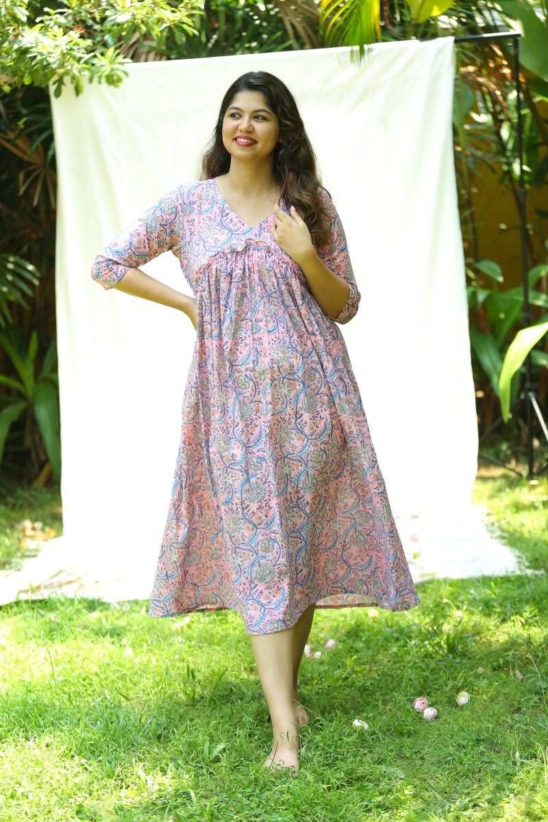 Feeding|Maternity|kurti|Pink