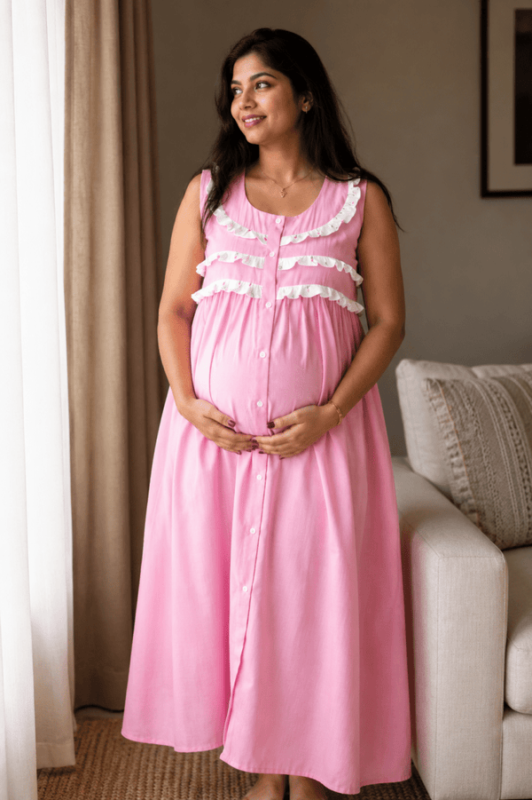 Fern | Button-Down Maternity & Nursing DressALL US WOMENmaternity and feeding